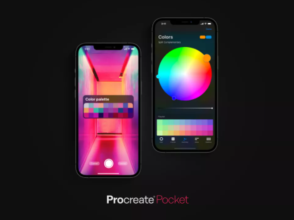 新的Procreate Pocket更新將iPhone的品牌平面設(shè)計提升到了一個新的高度.png