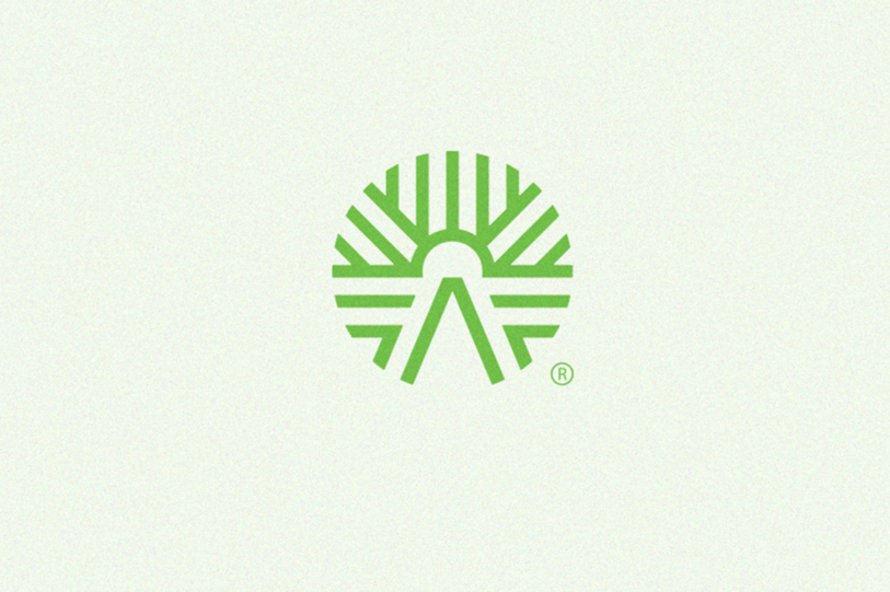 太陽元素的發(fā)著光的農業(yè)logo.png